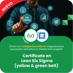 Certificate en Lean Six Sigma (yellow & green belt)