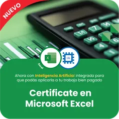 Certificate en Microsoft Excel